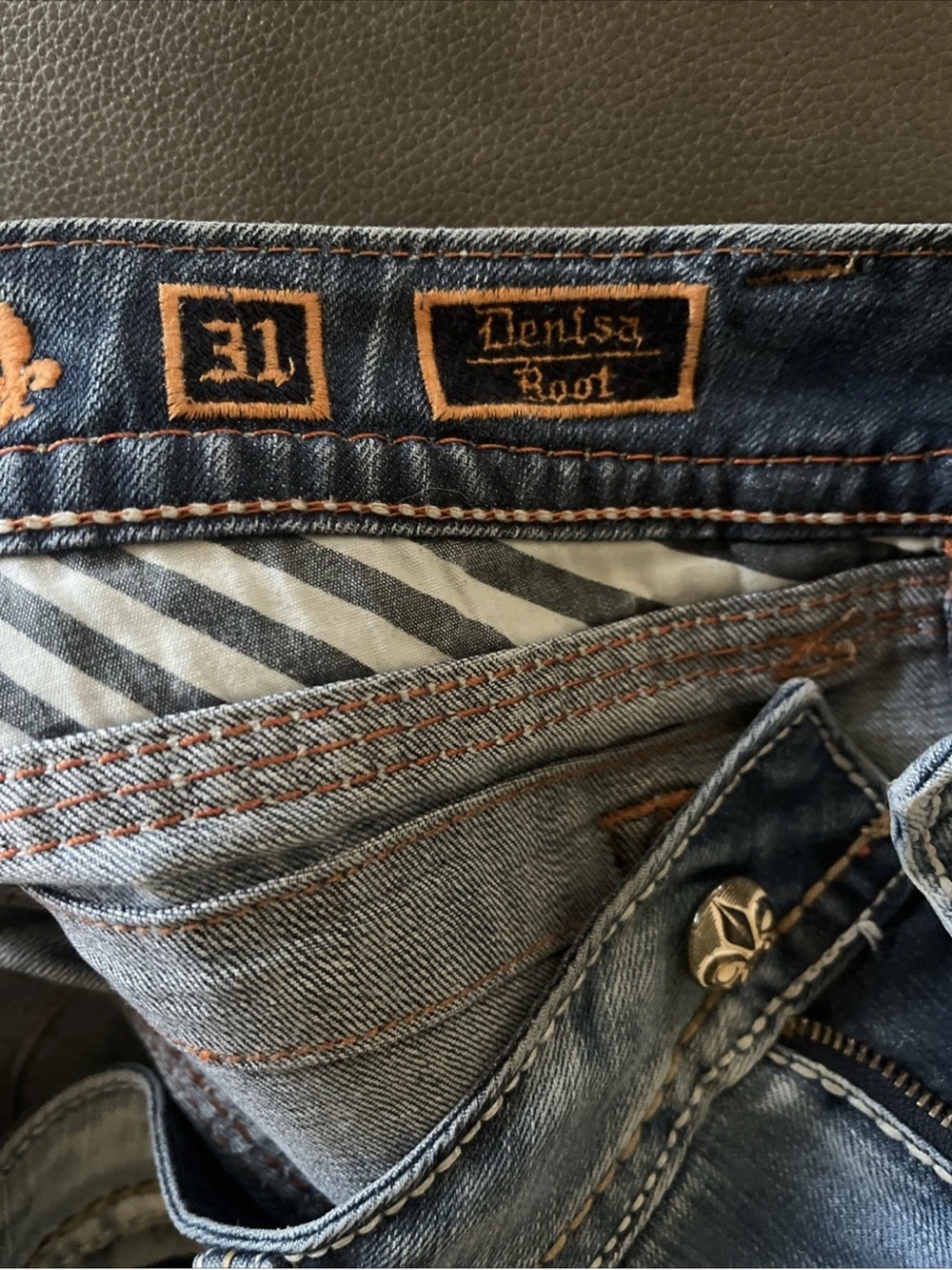 Rock Revival Light Blue Women's Boot Cut Jeans with Studded Pocket - Picture 5 of 8